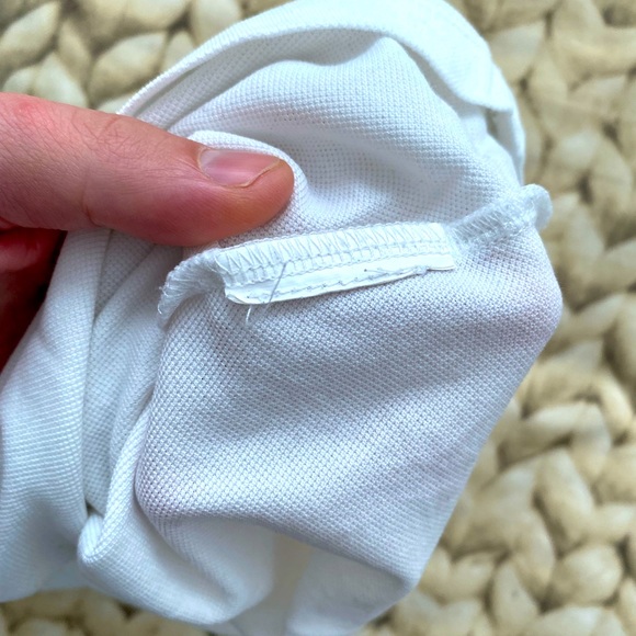 White Bikkembergs polo shirt with contrasting collar and sleeve hems - Picture 5 of 5